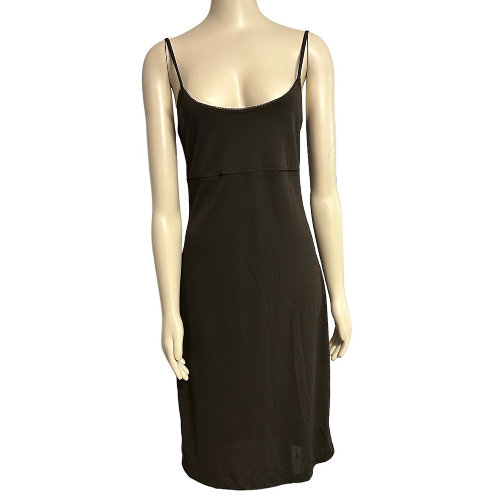 Helen‎ Wang Slip Dress Womens Medium Brown Midi Jersey NEW.